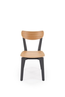 HAITI chair, black / natural oak