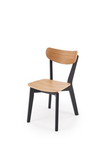 HAITI chair, black / natural oak