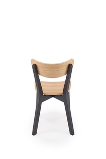 HAITI chair, black / natural oak