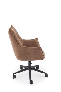 CLIO swivel armchair, brown