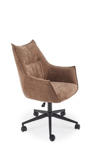 CLIO swivel armchair, brown