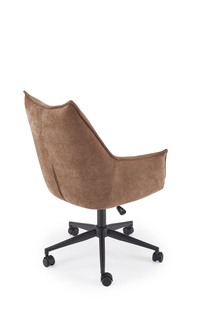 CLIO swivel armchair, brown
