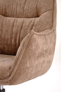 CLIO swivel armchair, brown