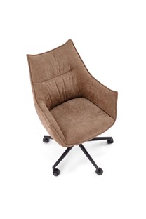CLIO swivel armchair, brown