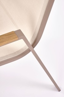 HOVER garden chair, beige / cappuccino