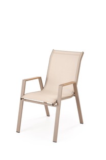 HOVER garden chair, beige / cappuccino