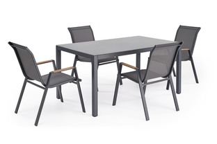 HOVER garden chair, grey / anthracite