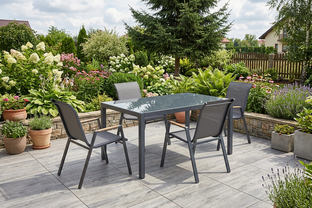 HOVER garden chair, grey / anthracite