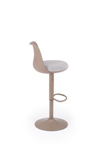 H127 bar stool, cappuccino / grey