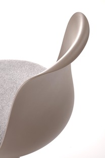 H127 bar stool, cappuccino / grey