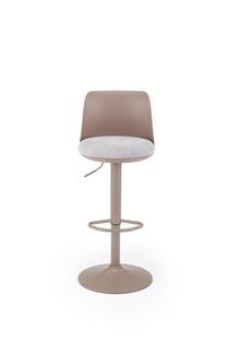 H127 bar stool, cappuccino / grey