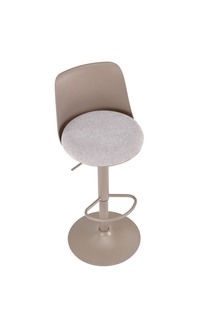 H127 bar stool, cappuccino / grey