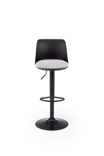 H127 bar stool, black / grey