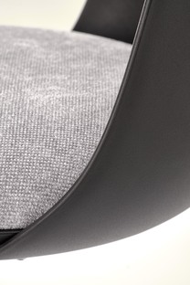 H127 bar stool, black / grey