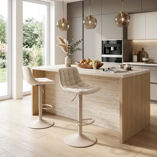 H95_CS bar stool, light beige