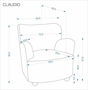 CLAUDIO l.chair cappuccino