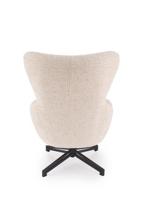 FREDY leisure chair, with stool, l.beige