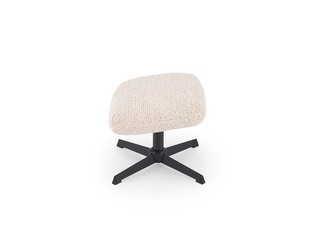 FREDY leisure chair, with stool, l.beige