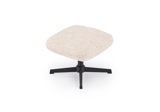 FREDY leisure chair, with stool, l.beige