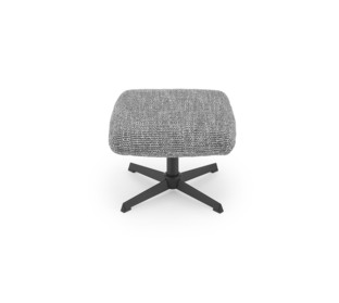 FREDY leisure chair, with stool, grey