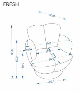 FRESH l.chair beige