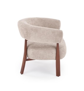 UDON leisure chair, cappuccino / walnut