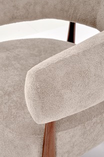 UDON leisure chair, cappuccino / walnut