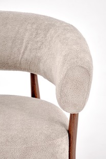 UDON leisure chair, cappuccino / walnut