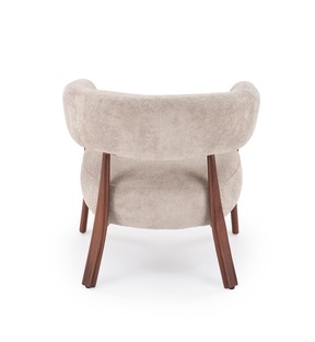 UDON leisure chair, cappuccino / walnut