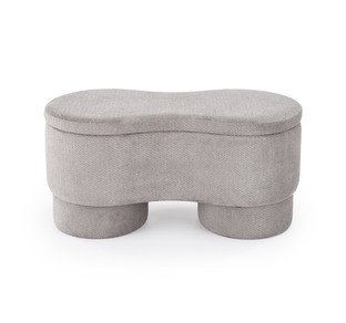 VIVA bench with storage function, grey