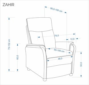 ZAHIR fotel wypoczynkowy, beżowy (1p=1szt)