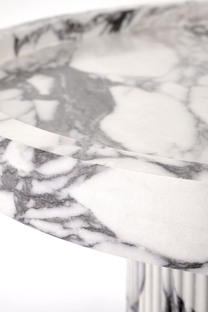 AMARETTO c.table, white marble