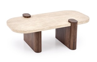 CANOA c.table travertine / walnut