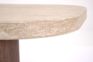 CANOA c.table travertine / walnut