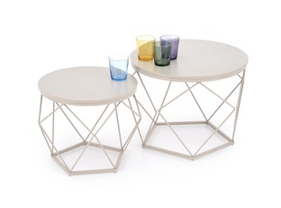 CIELO set of 2 c.tables, cashmere