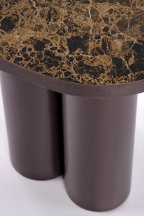 CORDINA S c.table brown marble / brown