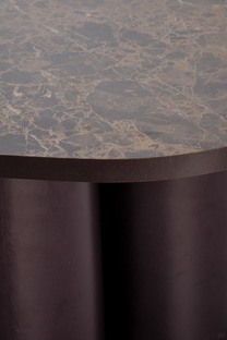 CORDINA c.table brown marble / brown