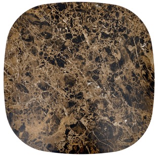 CORDINA c.table brown marble / brown