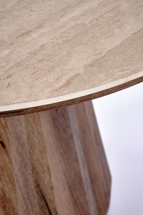 DIAVOLA c.table travertine / walnut