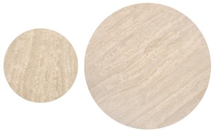 DIAVOLA c.table travertine / walnut