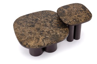 CORDINA S c.table brown marble / brown