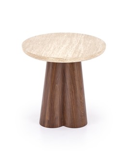 FRIDA S c.table travertine / walnut
