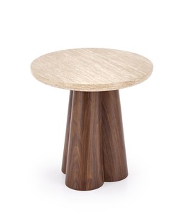 FRIDA S c.table travertine / walnut