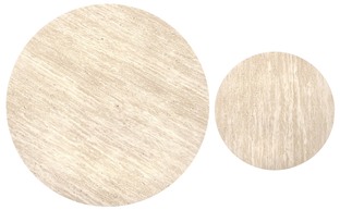 FRIDA S c.table travertine / walnut