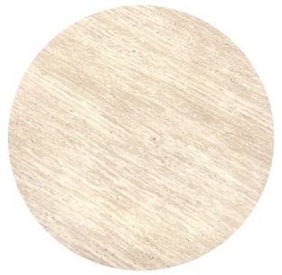 FRIDA c.table travertine / walnut
