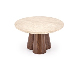 FRIDA c.table travertine / walnut
