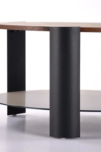 LIRA c.table walnut / black