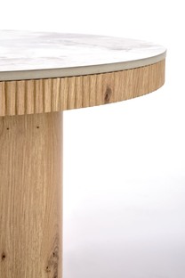 MAGNUM c.table white marble / natural