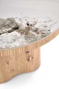 MAGNUM c.table white marble / natural