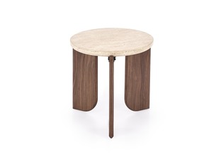 MAMBO S c.table travertine / walnut